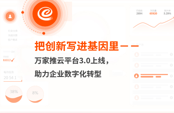 把創(chuàng)新寫進基因里-萬家推云平臺3.0上線，助力企業(yè)數(shù)字化轉(zhuǎn)型